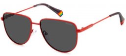 Sunglasses - Polaroid - PLD 6196/S/X - 0Z3 (M9) MATTE RED // GREY POLARIZED