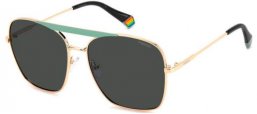 Gafas de Sol - Polaroid - PLD 6201/S/X - 3JN (M9) MATTE AQUA GOLD // GREY POLARIZED