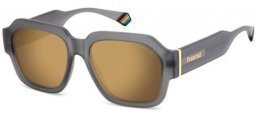 Gafas de Sol - Polaroid - PLD 6212/S/X - RIW (LM) MATTE GREY // GREY GOLD MIRROR POLARIZED
