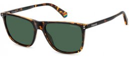 Lunettes de soleil - Polaroid - PLD 6232/S - 086 (UC) DARK HAVANA // GREEN POLARIZED