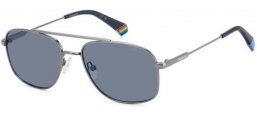 Sunglasses - Polaroid - PLD 6235/S/X - V84 (C3) RUTHENIUM // BLUE POLARIZED
