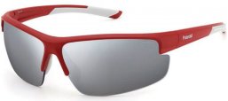 Sunglasses - Polaroid - PLD 7027/S - 0Z3 (EX) MATTE RED // RED MIRROR POLARIZED