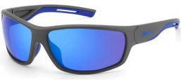Sunglasses - Polaroid - PLD 7029/S - RIW (5X) MATTE GREY // BLUE MIRROR POLARIZED