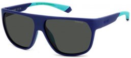 Lunettes de soleil - Polaroid - PLD 7053/S - FLL (M9) MATTE BLUE // GREY POLARIZED