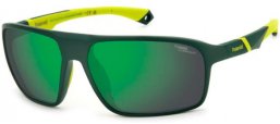 Sunglasses - Polaroid - PLD 7058/S - DLD (78) MATTE GREEN // GREEN MIRROR POLARIZED HIGH CONTRAST