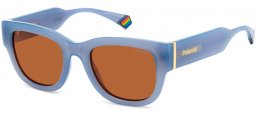 Lunettes de soleil - Polaroid - PLD 6213/S/X - MVU (HE) AZURE // COPPER POLARIZED