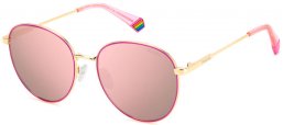 Sunglasses - Polaroid - PLD 6215/S/X - EYR (JQ) GOLD PINK // ROSE GOLD MULTILAYER POLARIZED