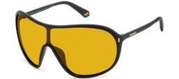 Sunglasses - Polaroid - PLD 6216/S - 003 (MU) MATTE BLACK // YELLOW POLARIZED