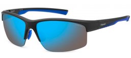 Lunettes de soleil - Polaroid - PLD 7018/N/S - 0VK (5X) MATTE BLACK BLUE // BLUE MIRROR POLARIZED