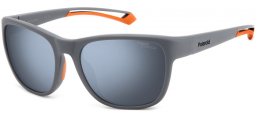 Gafas de Sol - Polaroid - PLD 7051/S - RIW (31) MATTE GREY // SILVER MIRROR POLARIZED HIGH CONTRAST