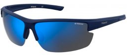 Sunglasses - Polaroid - PLD 7027/S - PJP (5X) BLUE // BLUE MIRROR POLARIZED