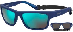 Sunglasses - Polaroid Sport - PLD 7031/S - PJP (5X) BLUE // BLUE MIRROR POLARIZED