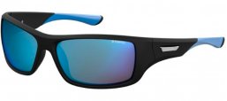 Sunglasses - Polaroid - PLD 7013/S - EL9 (5X) BLACK TURQUOISE // BLUE MIRROR POLARIZED