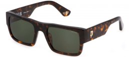 Gafas de Sol - Police - SPLL12 - 0722  SHINY DARK HAVANA // GREEN