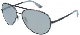 Gafas de Sol - Police - SPL966N - 8EVX  DARK RUTHENIUM // SMOKE SILVER MIRROR