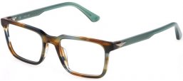 Lunettes de vue - Police - VPLF76 - 06U8  STRIPED BROWN GREEN