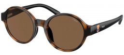 Lunettes Junior - POLO Ralph Lauren Junior - PP9508U - 500373  SHINY DARK HAVANA // BROWN