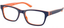 Lunettes Junior - POLO Ralph Lauren Junior - PP8534 - 6144  SHINY BLUE ON ORANGE