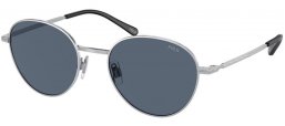 Sunglasses - POLO Ralph Lauren - PH3144 - 942387  BRUSHED SILVER // GREY BLUE