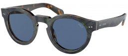 Gafas de Sol - POLO Ralph Lauren - PH4165 - 562180  SHINY BLACK WATCH ON H. JERRY // DARK BLUE