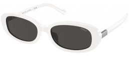 Lunettes de soleil - POLO Ralph Lauren - PH4198U - 554487  SHINY WHITE // DARK GREY