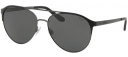 Lunettes de soleil - POLO Ralph Lauren - PH3123 - 936587 MATTE DARK GUNMETAL BLACK // GREY