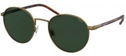 Gafas de Sol - POLO Ralph Lauren - PH3133 - 932471 SEMISHINY BRASS // GREEN