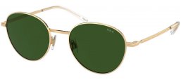 Sunglasses - POLO Ralph Lauren - PH3144 - 942571  SHINY PALE GOLD // GREEN BOTTLE