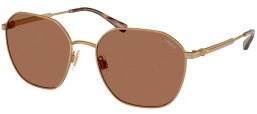 Lunettes de soleil - POLO Ralph Lauren - PH3160 - 944973  SEMI SHINY OLD GOLD // DARK BROWN