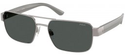 Gafas de Sol - POLO Ralph Lauren - PH3161 - 926687  BRUSHED GUNMETAL // DARK GREY