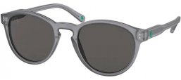 Sunglasses - POLO Ralph Lauren - PH4172 - 595387 MATTE TRANSPARENT DARK GREY // DARK GREY