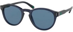 Sunglasses - POLO Ralph Lauren - PH4172 - 595580 SHINY TRANSPARENT BLUE // DARK BLUE