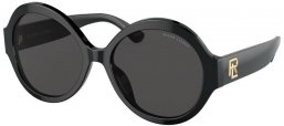 Sunglasses - Ralph Lauren - RL8207U THE FARRAH - 500187  SHINY BLACK // DARK GREY
