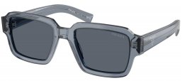 Gafas de Sol - Prada - SPR 02ZS - 17T07T  TRANSPARENT OCEAN // DARK BLUE