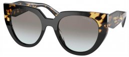 Gafas de Sol - Prada - SPR 14WS - 3890A7 BLACK MEDIUM TORTOISE // GREY GRADIENT