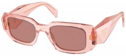 Gafas de Sol - Prada - SPR 17WS - 19Q10D  TRANSPARENT PEACH // LIGHT BROWN