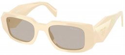 Gafas de Sol - Prada - SPR 17WS - 21D5J2  WHITE MILK // LIGHT BROWN