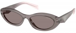 Gafas de Sol - Prada - SPR 26ZS - 20F80Q  TRANSPARENT GREY // DARK GREY