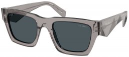 Gafas de Sol - Prada - SPR A06S - 16Z70B  TRANSPARENT DARK GREY // DARK GREY