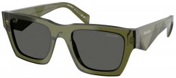 Gafas de Sol - Prada - SPR A06S - 25A40L  TRANSPARENT MILITARY // DARK GREY