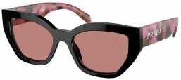 Gafas de Sol - Prada - SPR A09S - 12O10D  MAHOGANY // LIGHT BROWN