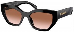 Gafas de Sol - Prada - SPR A09S - 1AB0A6  BLACK // BROWN GRADIENT