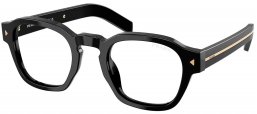Gafas de Sol - Prada - SPR A16S - 16K60K  BLACK // CLEAR BLUE LIGHT FILTER