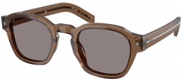 Gafas de Sol - Prada - SPR A16S - 28I03D  TRANSPARENT CLAY // LIGHT GREY