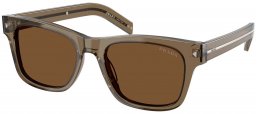 Gafas de Sol - Prada - SPR A17S - 18T70F  TRANSPARENT TERRA // DARK BROWN
