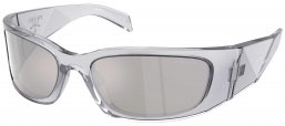 Gafas de Sol - Prada - SPR A19S - 12R2B0  TRANSPARENT GREY // LIGHT GREY MIRROR SILVER