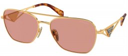 Gafas de Sol - Prada - SPR A50S - 5AK08M  GOLD // DARK VIOLET