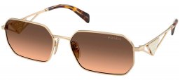 Gafas de Sol - Prada - SPR A51S - ZVN50C  PALE GOLD // GREY GRADIENT BROWN