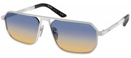 Gafas de Sol - Prada - SPR A53S - 27506Z  MATTE SILVER // DARK BLUE GRADIENT YELLOW