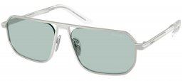 Gafas de Sol - Prada - SPR A53S - 27540N  MATTE SILVER // SKY BLUE